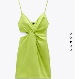 Zara mini dress with cut out